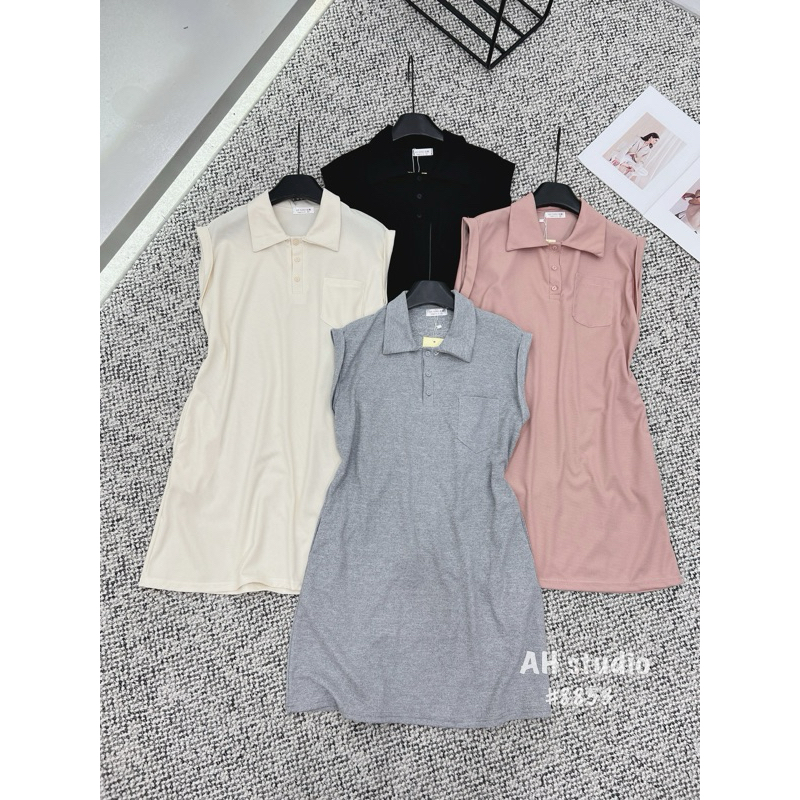 Vay polo tổ ong tay hến samhyewear
