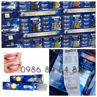 ❄kem đánh răng crest 3d white advanced triple whitening-147g