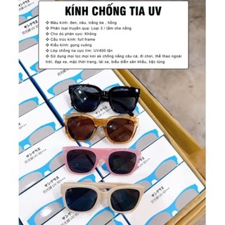 Kính chống tia Uv Nhật Bản gọng nhựa màu vàng, đen