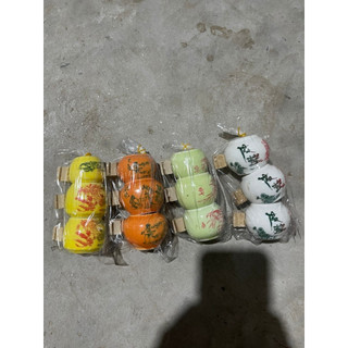 Cóng sứ chim chào mào combo 3c kèm tai gỗ trắng cho lồng chim chào mào