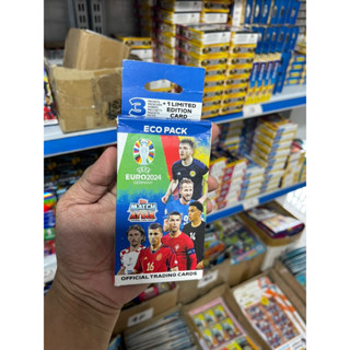 [ Eco Pack ] Hộp Chứa Gói Thẻ Topps Match Attax UFEA Euro 2024 ( 25 Thẻ )
