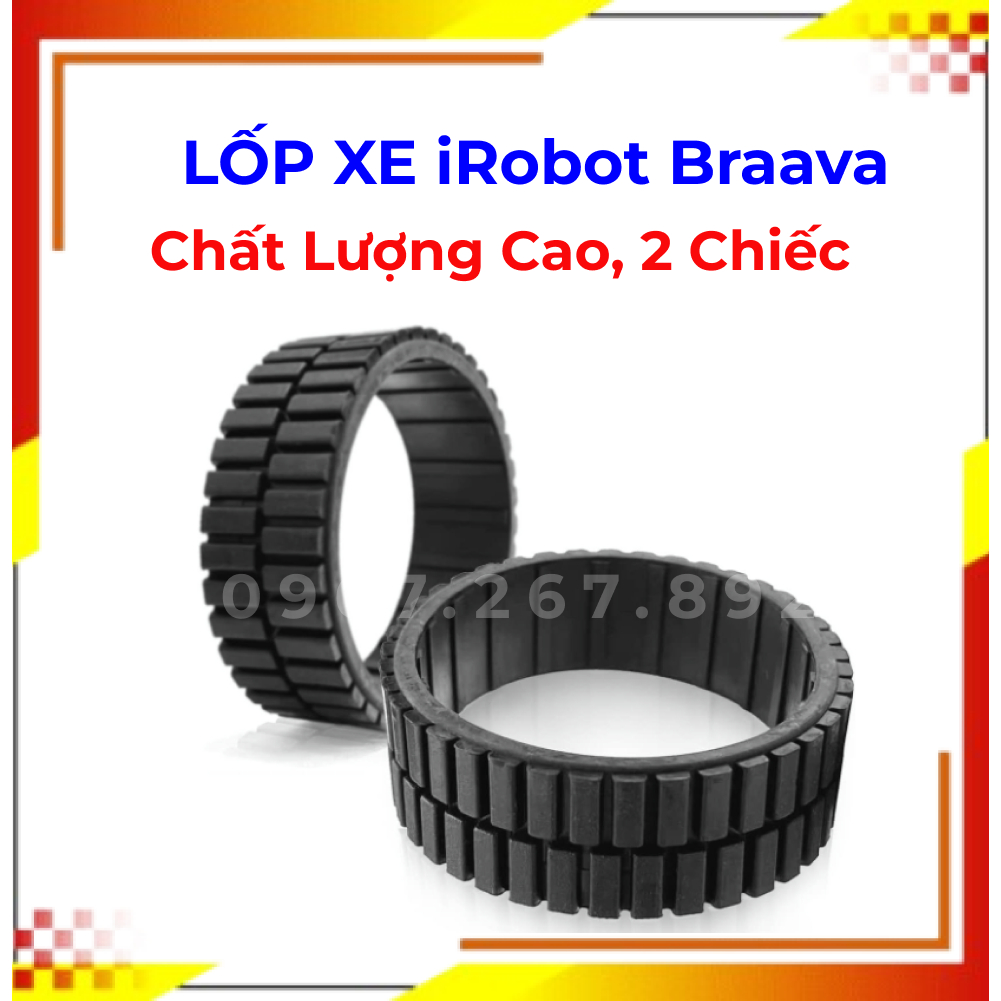 Chất Lượng Cao - Lốp Xe Robot Hút Bụi iRobot Braava 380/380T/320/mint5200