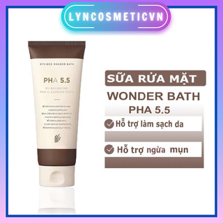 Sữa rửa mặt tẩy tế bào chết Byvibes Wonder Bath PHA 5.5 PH Balancing PHA Cleansing Foam 130ml Cleansing