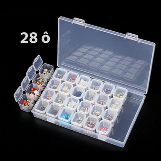 Khay Đựng Đá charm phụ kiện nail -28 Ô
