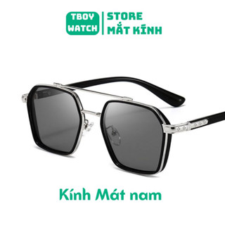 Kính mát nam thời trang cao cấp SWINTA B1202 kính râm đi nắng chống tia UV gọng vuông phong cách cá tính