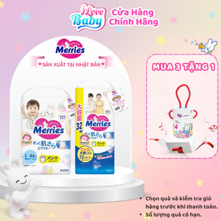 (Có Quà Tặng) Bỉm Tả dán/quần Merries Nội Địa NB,S,M,L,XL,XXL