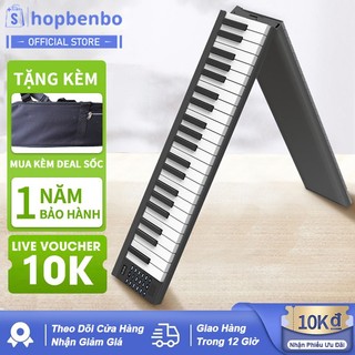  Đàn Piano Điện  Gấp Gọn 2024 - 88 Phím Nặng Cảm Lực - Kết Nối Bluetooth + Chân Đàn +TPhone 