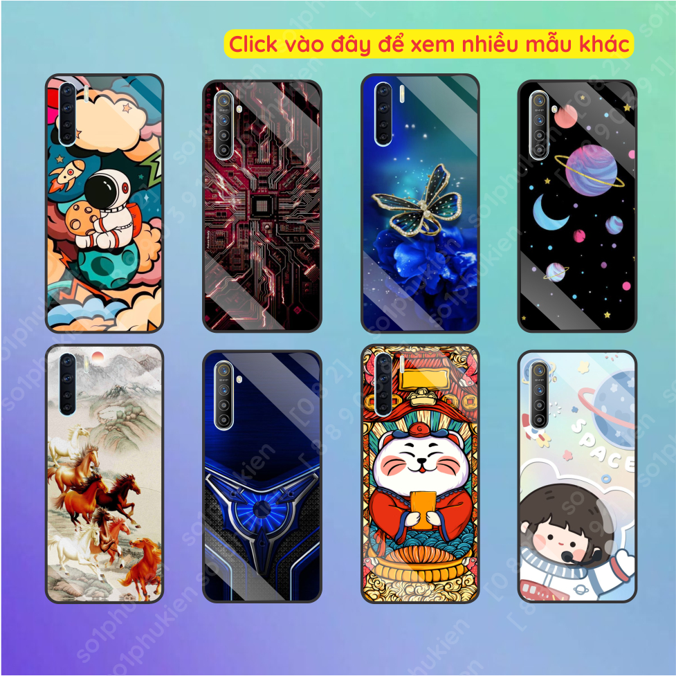 Ốp lưng tráng gương OPPO A91 / Reno 3 / OPPO K5 / Realme XT / Realme X2 hình thời trang, đẹp bóng kính, sắc nét