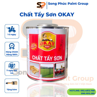 Chất tẩy sơn okay 1 lít [ tẩy sơn trên mọi bề mặt, tẩy các dòng sơn có độ bám cao]