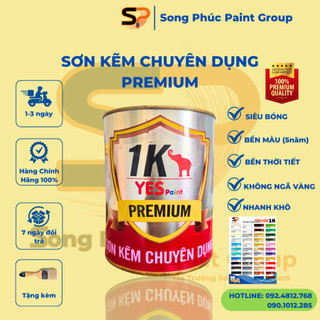 Sơn sắt mạ kẽm chuyên dụng 1k yes paint dòng sơn dành cho gỗ, sắt, nhựa và các bề mặt khó bám