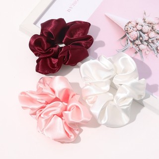 Cột tóc vải scrunchies buộc tóc vải lụa hot trend