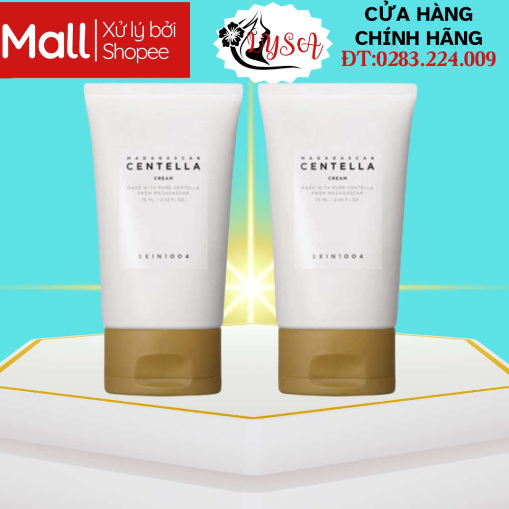 KEM DƯỠNG CENTELLA 75ml Rau Má Skin1004 Madagascar giúp phục hồi da, giảm mụn , giảm thâm mụn