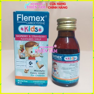Siro giảm ho long đờm flemex kids 60ml thái lan