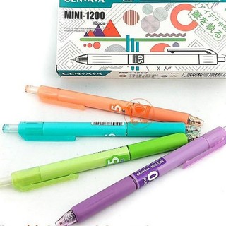 Bút gel bấm cenvava 1200 viết êm ngòi 0.5mm - bút mực bấm mini-1200 xanh/đỏ/đen/tím