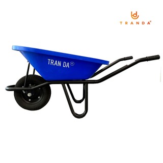 Xe rùa Trần Đà thùng nhựa KX, hiệu TranDa, sườn ống sắt phi 34 dày 1.5mm, sơn tĩnh điện