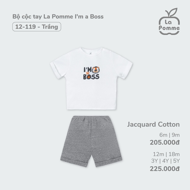 Bộ cộc Lapomme Im a boss 9M-3Y