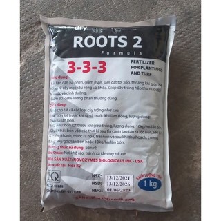 Phân bón hữu cơ  DRY ROOTS 2 (3-3-3) 1 kg