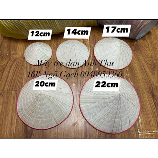 Nón lá trang trí decor, đội, múa hát trẻ em mầm non shop mây tre đan Anh Thư