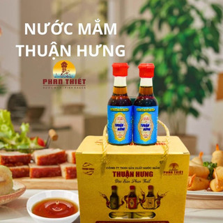 Nước mắm phan thiết chai thủy tinh-thuận hưng 35 đạm/1 hộp 8 chai 60ml