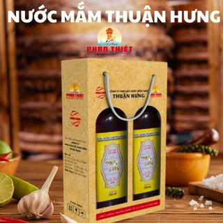 Nước mắm phan thiết chai thủy tinh - thuận hưng 60 đạm/1 hộp 2 chai 500ml