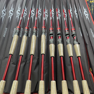 (Tặng dù toman+ 1 con nhái hơi) Cần lure LK HOÀ 2 khúc cacbon cao cấp dài 2.1m độ cứng M cán gỗ nặng 130g có bảo hành