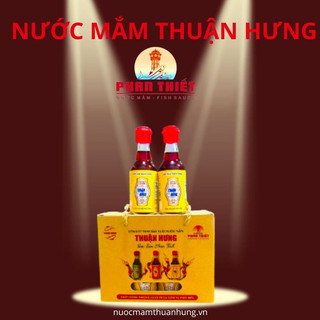 Nước mắm phan thiết chai thủy tinh - thuận hưng 60 đạm/1 hộp 8 chai 60ml