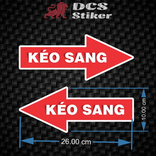 Decal mũi tên kéo sang dán cửa kính sticker dán cửa kéo, cửa ngang, mũi tên chữ kéo cửa, kéo sang, cắt sẵn
