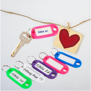 📌HOT📌Thẻ Ghi Nhớ Gắn Móc Chìa Khóa/ Thẻ Nhựa Đánh Dấu Ghi Tên Hành Lý, Balo Nhiều Màu Sắc 88447