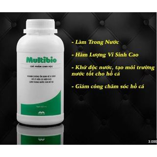 Vi sinh làm trong nước multibio cho bể cá, hồ thủy sinh cực nhanh - chai 1000ml