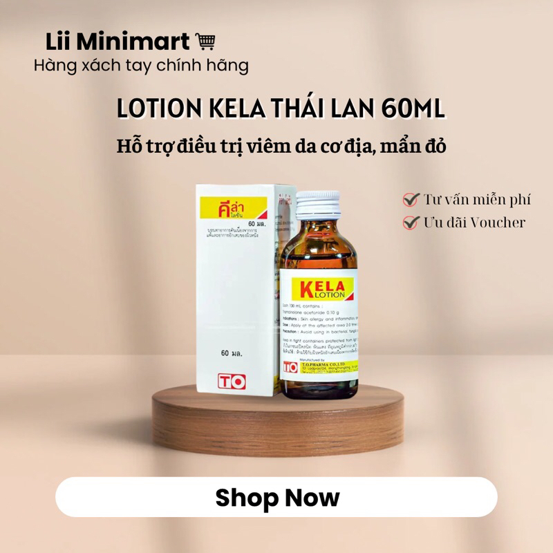 Kela Lotion dùng viêm da lỗ chân lông 60ml