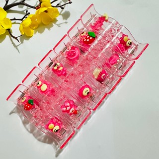 Sỉ Lố 12 Cây Kẹp Tóc Càng Cua 3 Răng 5 Răng Đính Charm Gấu Dâu Phong Cách Hàn Quốc Siêu Dễ Thương