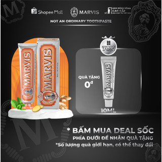 Kem đánh răng marvis ginger mint 85ml