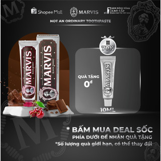 Kem đánh răng MARVIS Black Forest 75ML - Hương vị Socola đen đậm đà