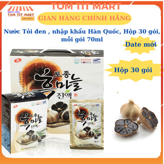 Nước tỏi đen KangHoa, nhập khẩu Hàn Quốc, hộp 30 gói, mỗi gói 70ml