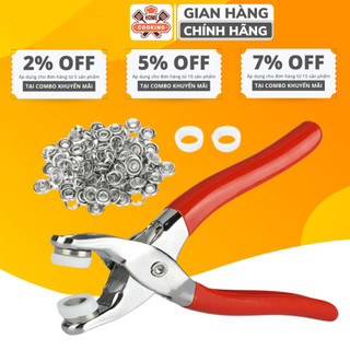 Kìm bấm cúc đa năng, bộ kìm bấm khuy cúc áo, cúc quần đa nặng tặng kèm cúc bấm