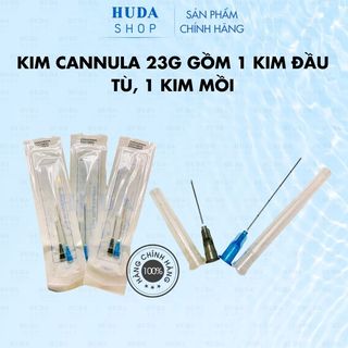 [Chính hãng] Kim Cannula 23G gồm 1 kim đầu tù, 1 kim mồi
