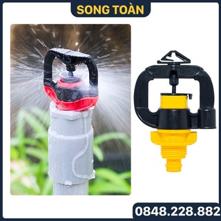 Béc Tưới Cây, Béc Tưới NT07 Béc + Van Điều Áp, Béc Tưới Phun Xoay 360 Độ - Lưu Lượng 90l/h