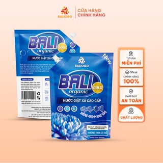 Nước giặt xả cao cấp Bali Gold dạng túi hương hoa cỏ gỗ 3Kg