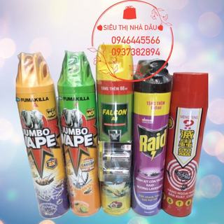 Bình xịt muỗi xịt côn trùng Jumpo, raid, ars...