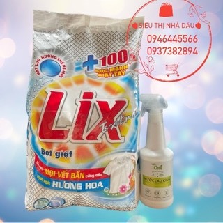 Bột giặt Lix 5.5Kg kèm hàng tặng