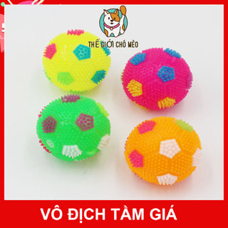BÓNG CHO CHÓ CAO SU CÓ ĐÈN LED ĐỔI MÀU THU HÚT CHÓ