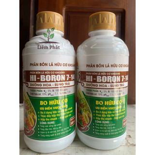1 chai phân bón lá hữu cơ khoáng hiệu Hi-Boron 7-14 chai 500ml của tập đoàn lộc trời