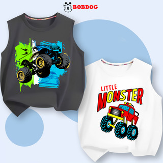 Áo ba lỗ bé trai bobdog, bst áo thun 3 lỗ bé trai in hình xe oto cho bé
