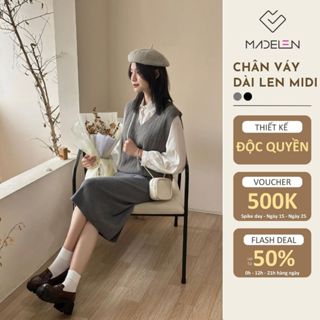 Len picked - chân váy Len dáng dài MADELEN