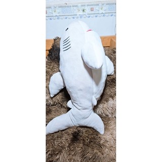 Thú nhồi bông/ Gấu bông Cá Mập màu xám siêu to, trên thân có thêu chữ SHARK - Hàng chính hãng 🦈🦈🦈🎀🎀🎀
