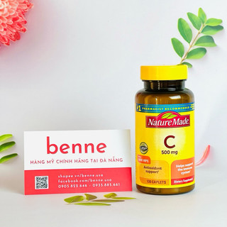 [🇺🇸Bill Mỹ, Date 11/26] Viên Uống VITAMIN C Nature Made của Mỹ - Giúp Sáng Da và Tăng Cường Hệ Miễn Dịch