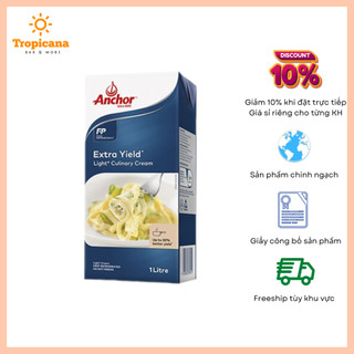 Kem nấu sữa tươi tiệt trùng Cooking Cream Anchor - Hộp 1L