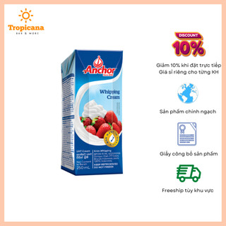 Kem sữa tươi Whipping Cream Anchor 250ml