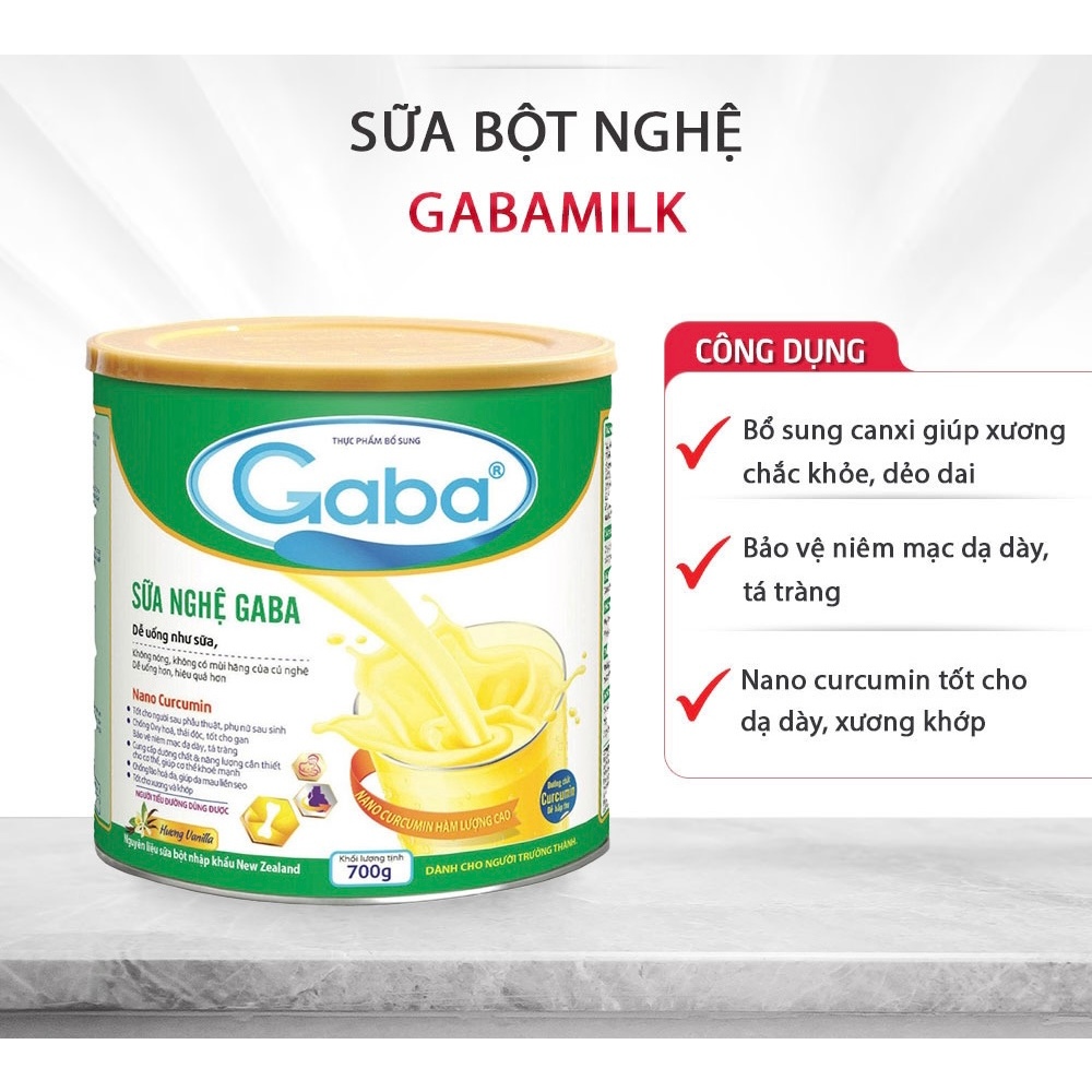 Sữa Bột Nghệ Gaba Tốt Cho Người Lớn Tuổi Và Tiểu Đường, Phụ Nữ Sau Sinh