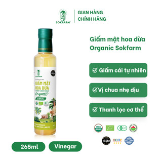 Giấm mật hoa dừa organic Sokfarm